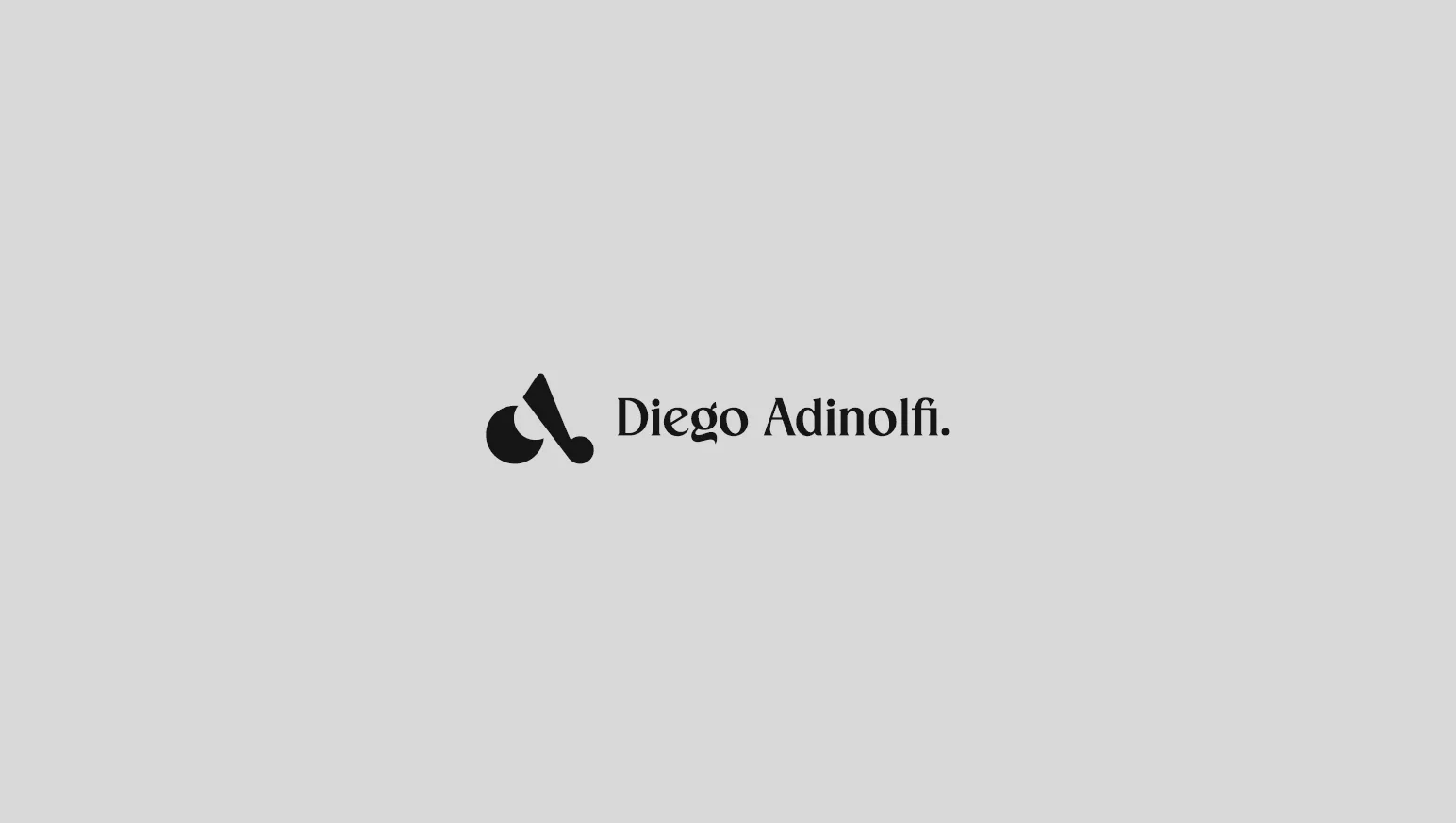 Logotipo da marca Diego Adinolfi